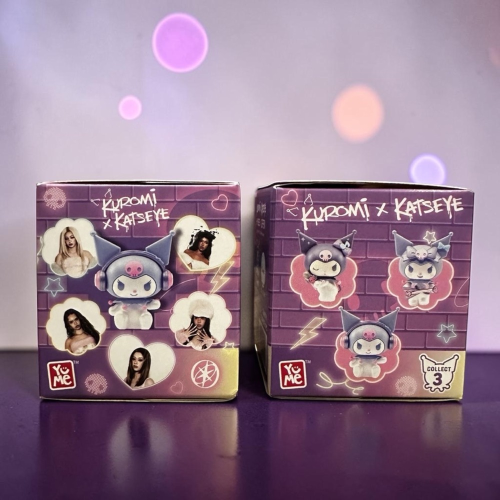 2 Sanrio Kuromi x KATSEYE Blind Box Mystery Figure YuMe HYBE Geffen Purple